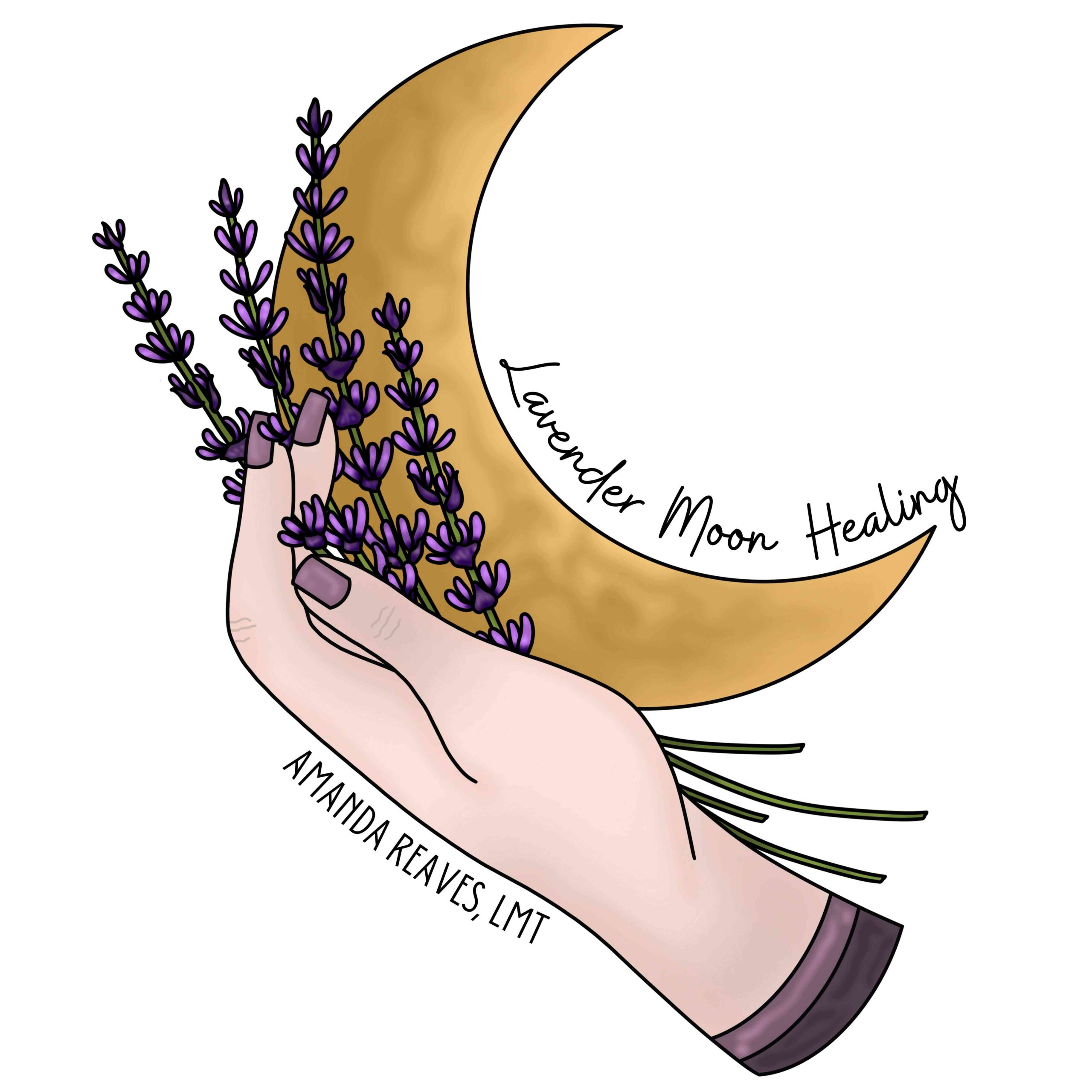 Lavender Moon Healing Logo